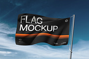 Outdoor Flag Mockup on Flagpole, an Advertising Mockup by Brand Earth (Thumbnail 4 of 4)