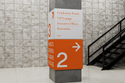 Pole Sign Wayfinding Mockup, an Advertising Mockup by herutage (Thumbnail 2 of 4)