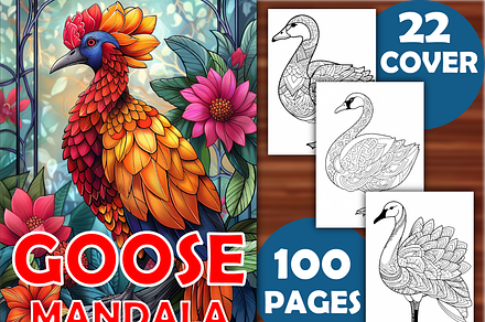 100 Goose Mandala Coloring Pages