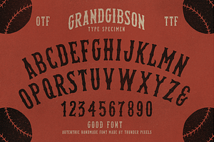 GrandGibson Typeface