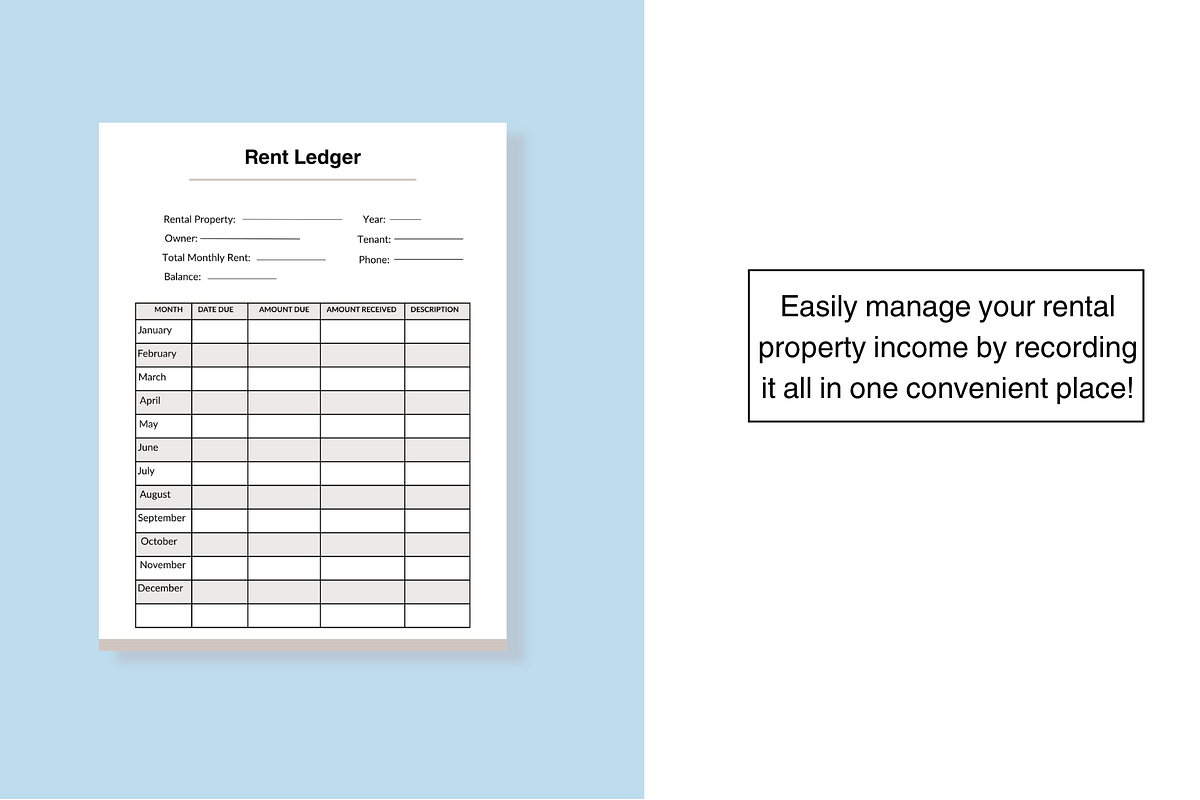 Rent ledger for landlords preview 2