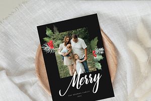 Christmas Card Template CD409