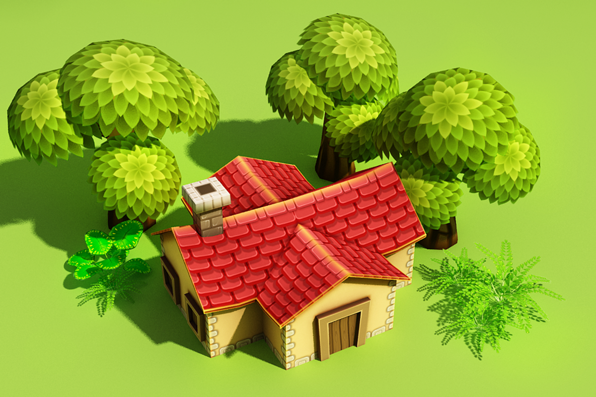 Cartoon Spring Farm, an Environmental 3D Model by Souchenki (Photo 21 of 23)