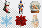 Vintage Noel Retro Christmas Bundle, an Illustration by SVGArt (Thumbnail 2 of 8)