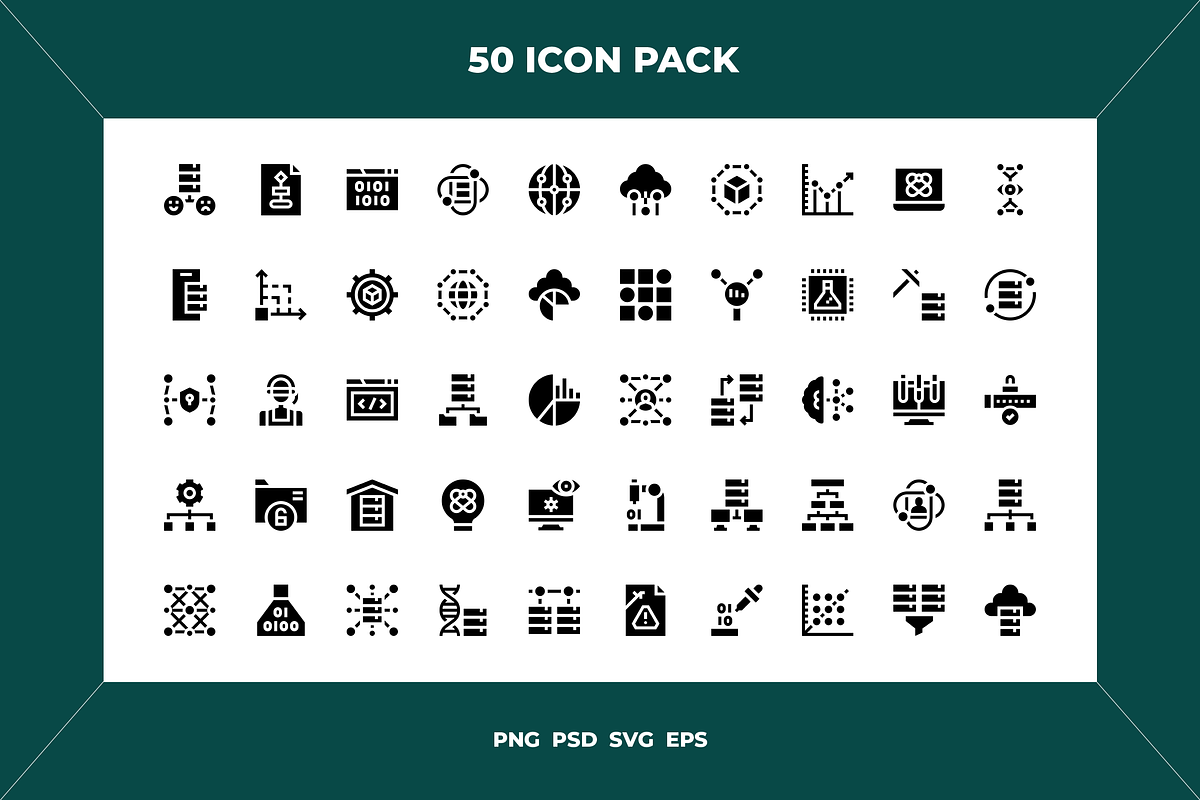 Data science icons, an Outline Icon by Wencory (Photo 1 of 2)