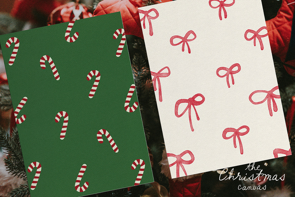 Hand-Painted Christmas Backgrounds, a Background Graphic by Madiwaso (Photo 6 of 15)