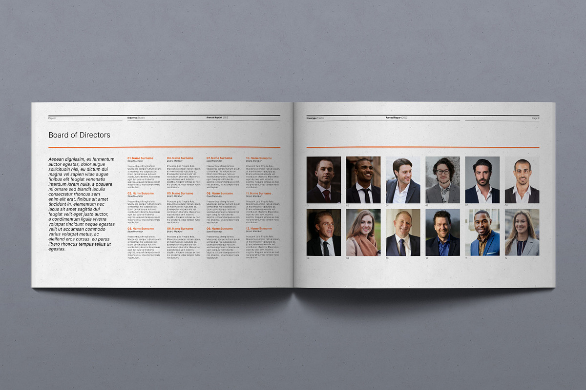 Kreatype Annual Report, a Brochure Template by Kreatype Studio (Photo 5 of 17)