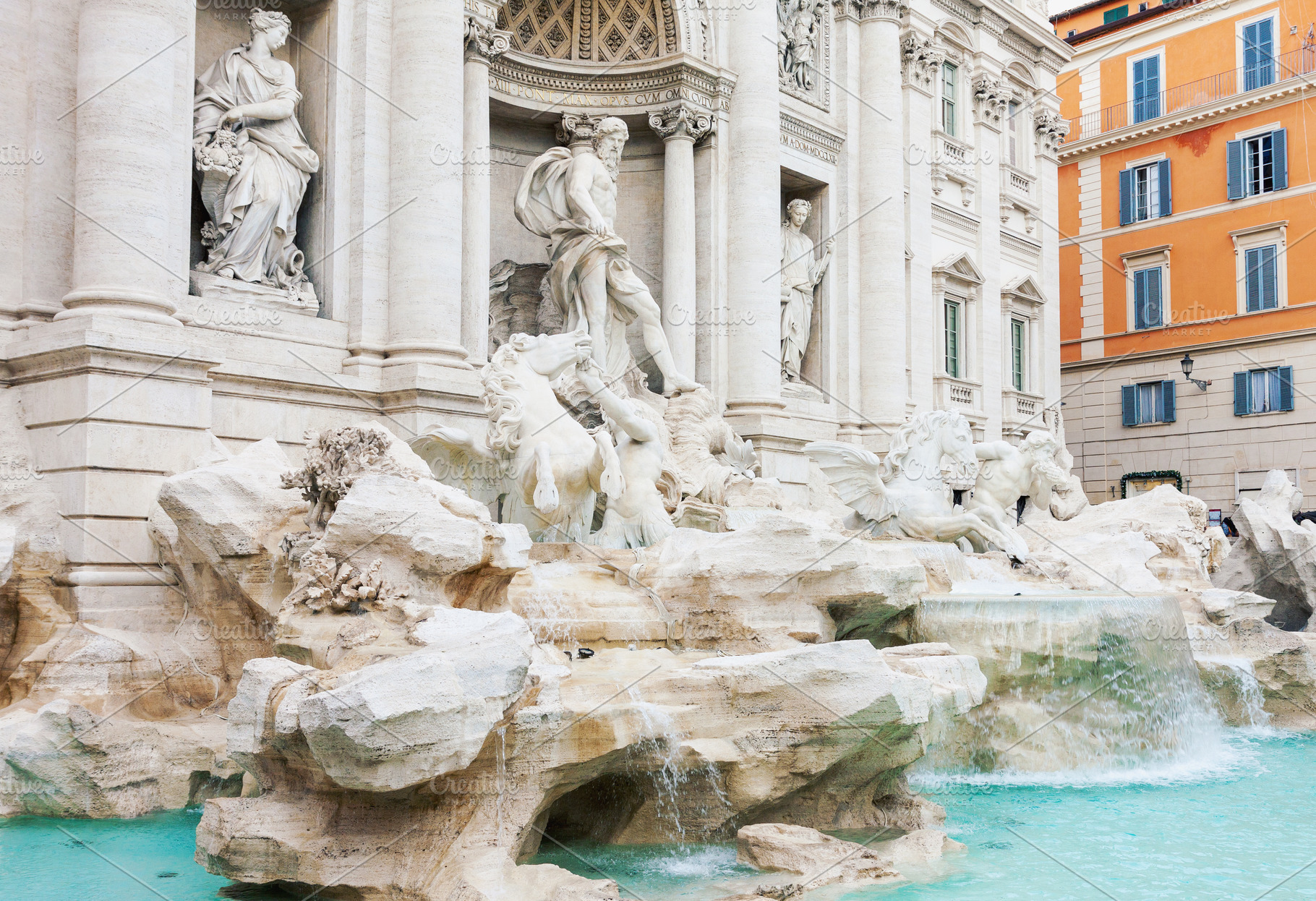 Famous trevi fountain in rome, an Architecture Photo by BOOCYS