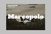 Marcopolo, a Slab Serif Font by Zaenal Studio (Thumbnail 1 of 14)