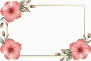 Pink Floral Watercolor Frames, an Illustration by Amazin_art (Thumbnail 5 of 11)