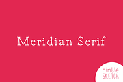 Meridian Serif, a Serif Font by Jacob deCastro (Thumbnail 1 of 5)