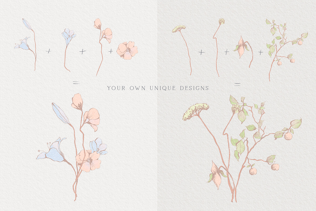 Pastel Floral collection, an Illustration by Sensual Art (Photo 8 of 10)