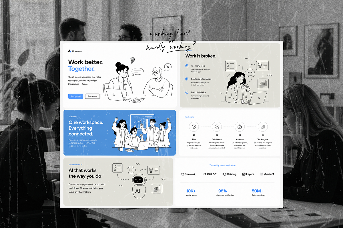 Office Workday Stories | Vector Pack, a Person Illustration by Nutalin Art (Photo 9 of 12)