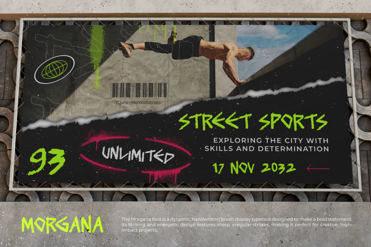 Morgana – Handwritten Brush Font, a Sans Serif Font by Brand Earth (Photo 6 of 8)