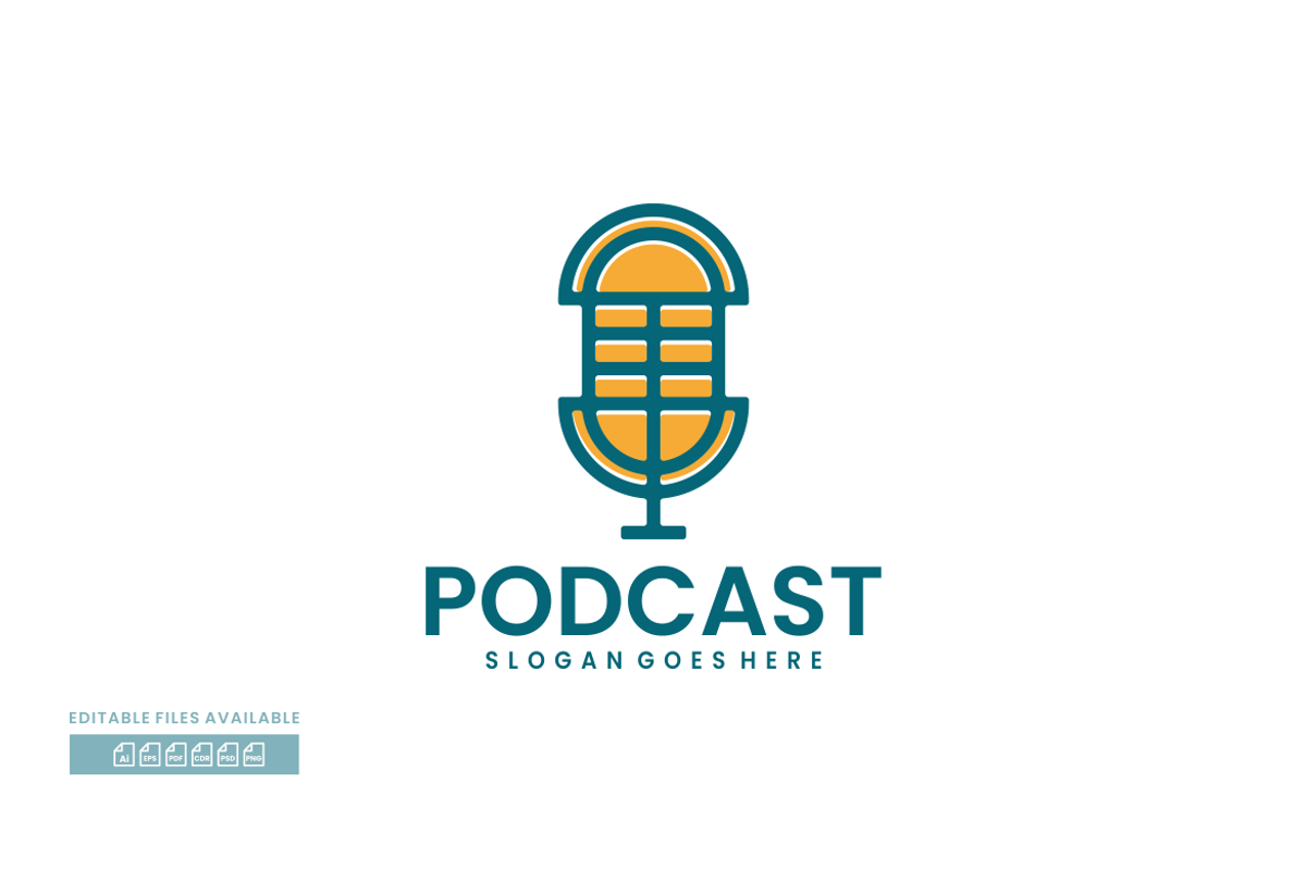 Podcast Simple Mascot Logo, a Branding & Logo Template by ivan_artnivora
