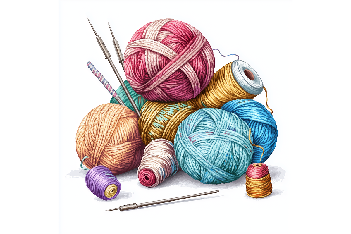 Prompt Knitting Clipart, a Decorative Illustration by Creative design (Photo 6 of 7)