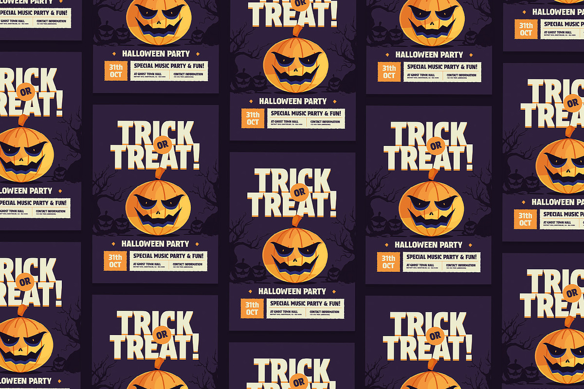 Holaweels - Halloween Party Flyer, a Flyer Template by Poetjoek Creative (Photo 3 of 3)