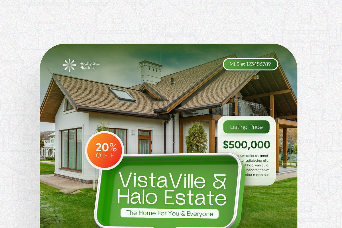 Premium Real Estate Canva Templates, a Social Media Template by Exceptionalways (Photo 4 of 18)