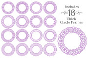 Lavender Lace Vector Frames, an Illustration by Amanda Ilkov (Thumbnail 4 of 5)