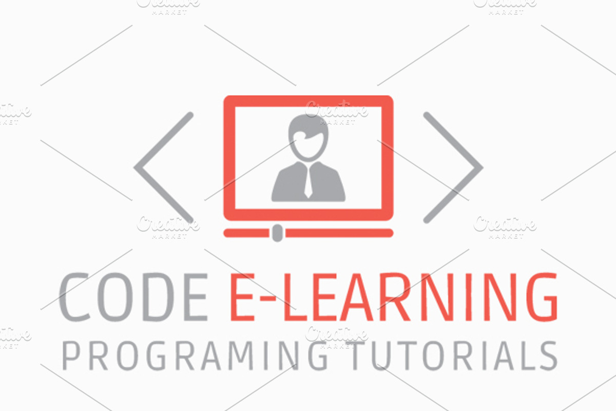 Code E-Learning Video Tutorials Logo, a Branding & Logo Template by Dizaino-paslaugos (Photo 2 of 2)