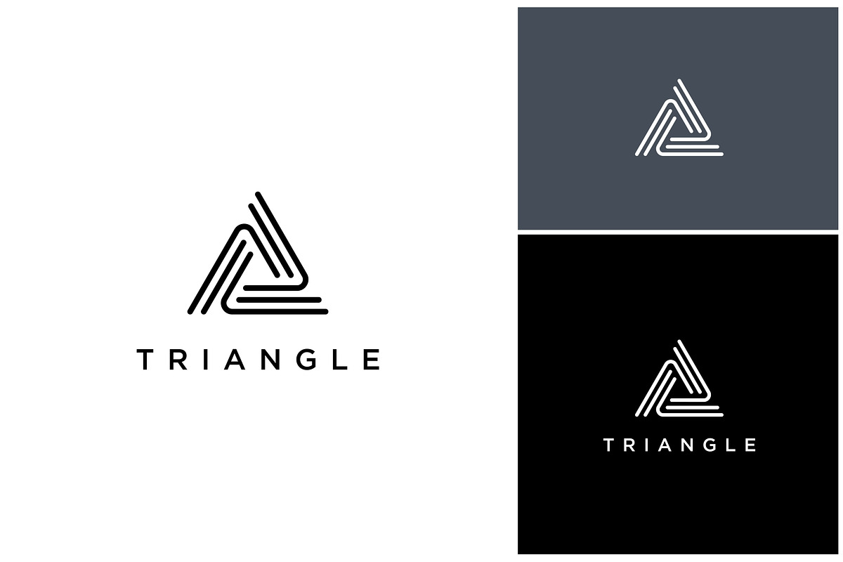 Triangle Geometry Line Logo, a Branding & Logo Template by ika trisiana (Photo 2 of 2)