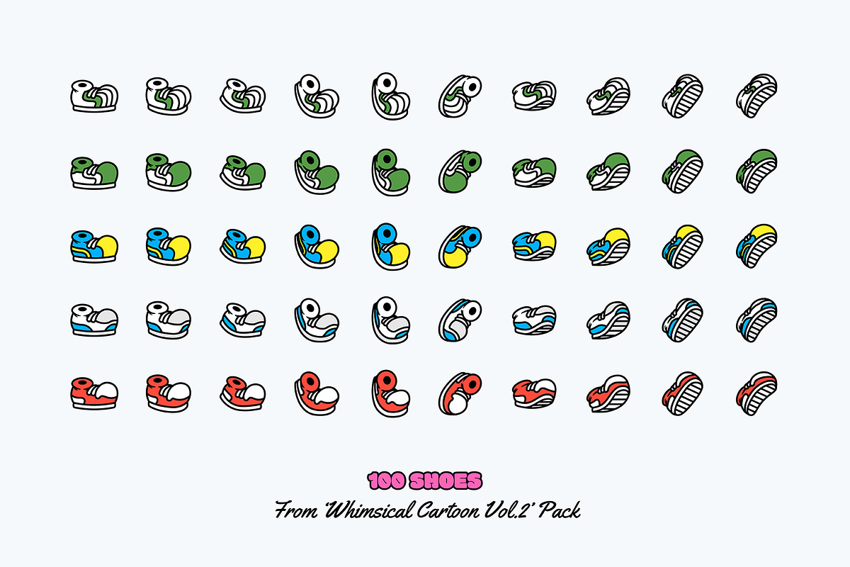 200 Cartoon Shoes, an Illustration by The Isian (Photo 4 of 5)