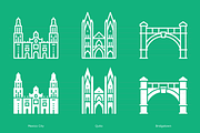 American Capitals - Landmark Icons, an Outline Icon by Jozsef Balazs-Hegedus (Thumbnail 5 of 6)
