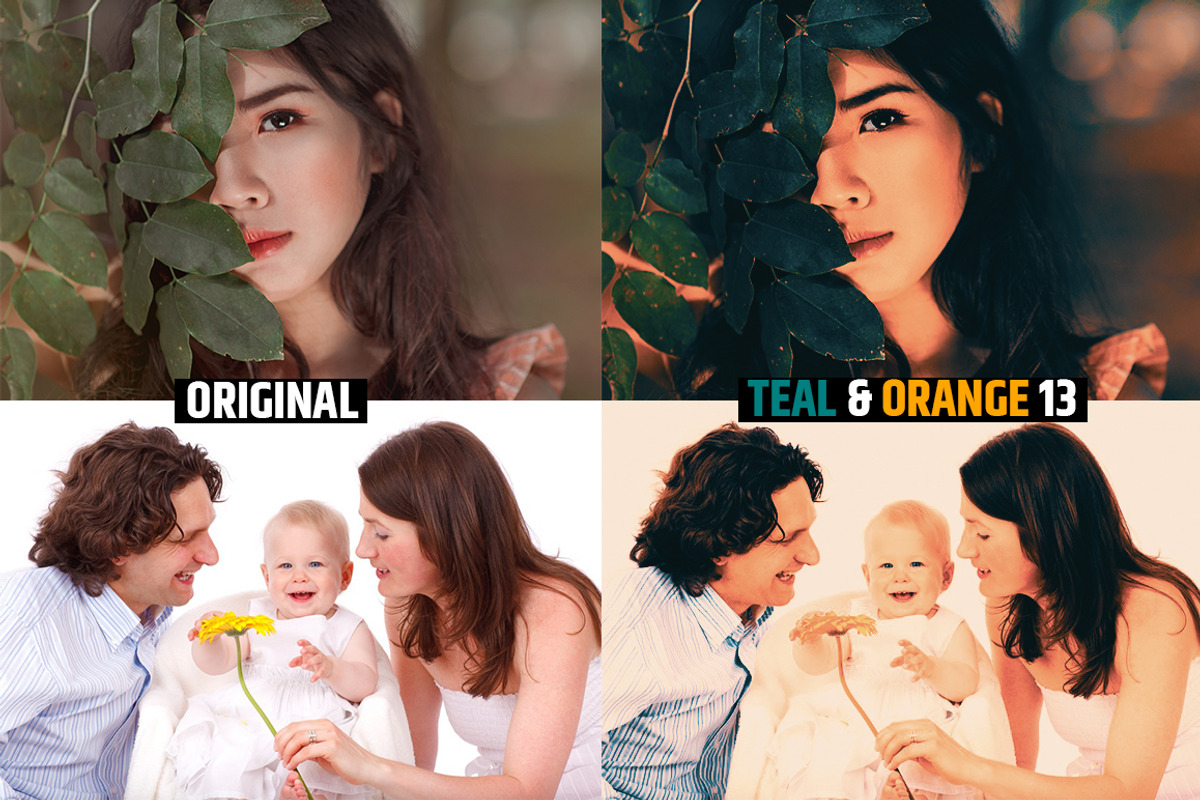 Orange & Teal 30 Cinematic FILM LUTS, a Plug-in Add-On by WeLovePresets (Photo 15 of 61)