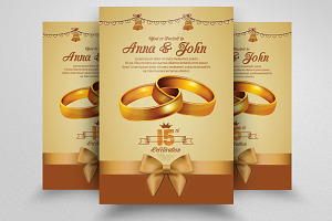 Wedding Invitation Flyer Template, a Flyer Template by Business Flyers