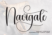 Navigate | Script Font, a Handwritten Font by Scratchones (Thumbnail 1 of 9)
