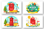 12 World Post Day Illustration, an Object Illustration by denayunebgt (Thumbnail 2 of 4)