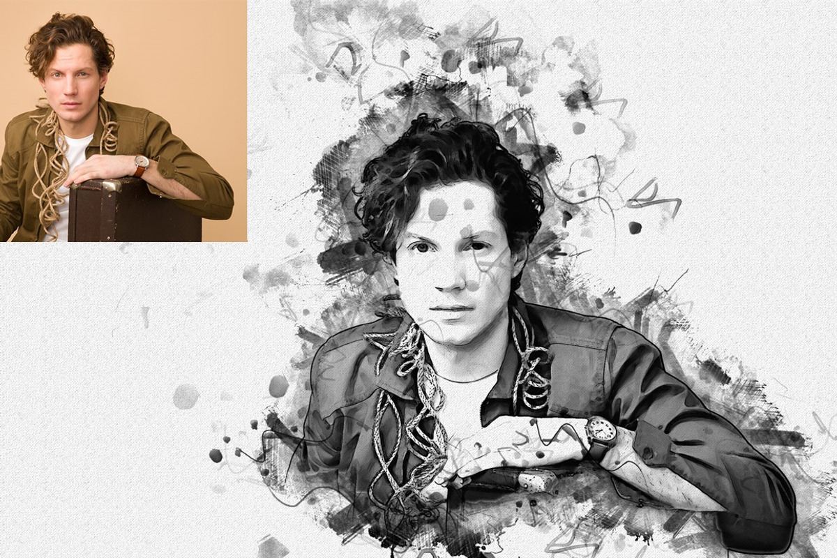 Ink Art Photoshop Action, an Action Add-On by MRI STUDIO (Photo 8 of 13)