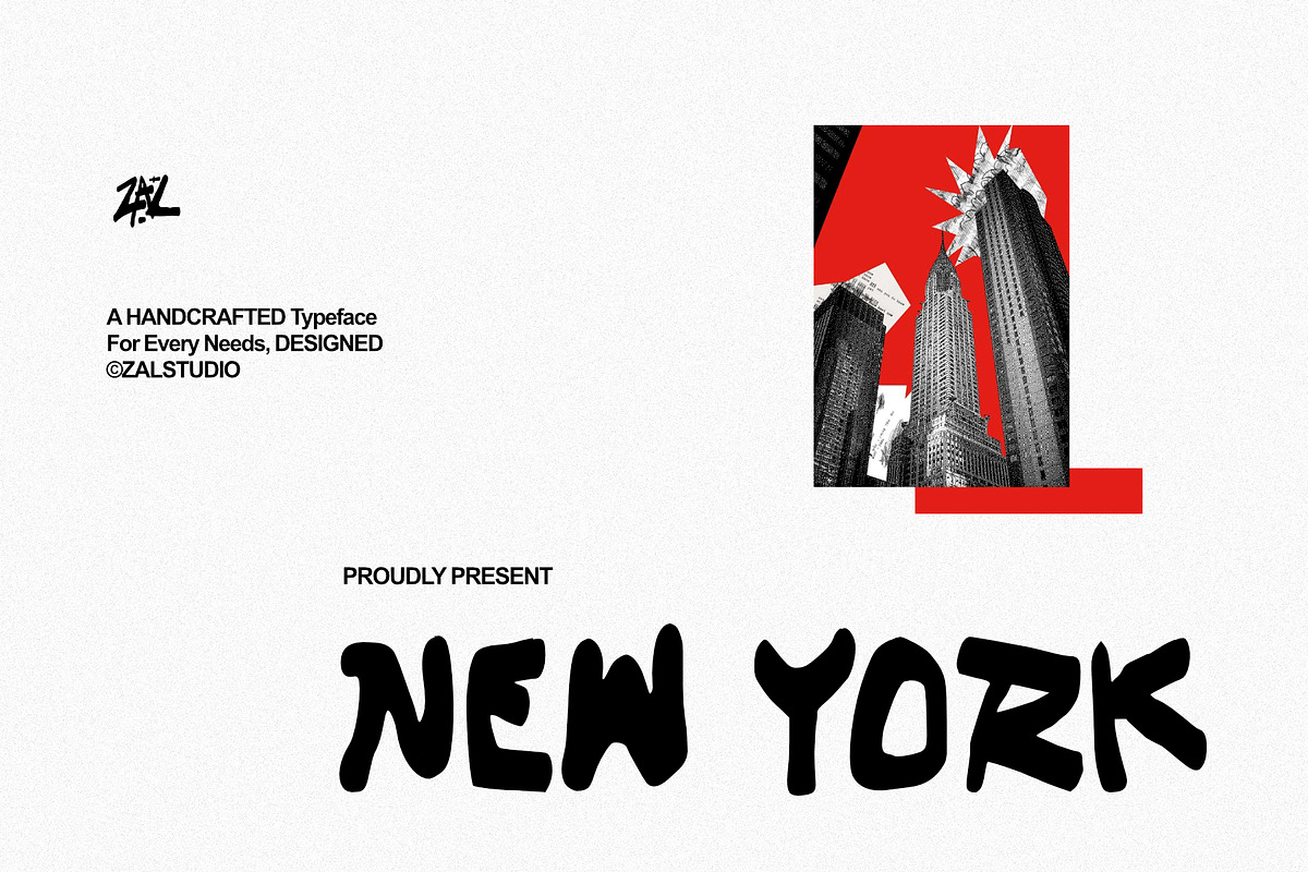 New York - Display Typeface, a Sans Serif Font by ZAL STUDIO (Photo 1 of 3)