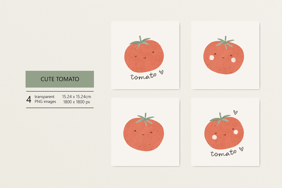 Cute tomato, a Pattern Graphic by Olena Kuznietsova (Photo 3 of 10)