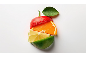 Artistic fruit composition with lime, a Food & Drink Photo by Igor Tichonow