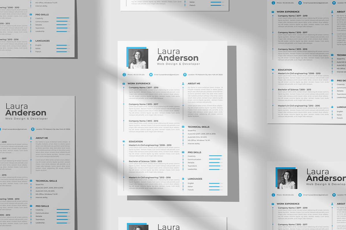 Minimalist CV Resume, a Resume Template by DreamStudio-eg (Photo 3 of 3)