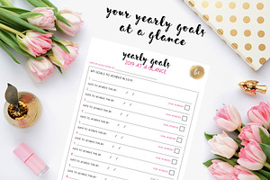 2019 Yearly Goal Planner - Printable