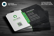 Modern Corporate Business Cards, a Business Card Template by Galaxiya (Thumbnail 1 of 8)