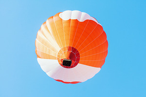 Colorful unbranded hot-air balloon, a Transportation Photo by BOOCYS