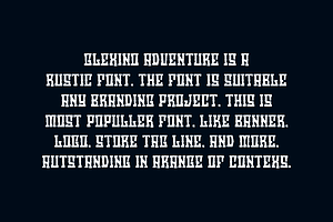 Glexino Adventure - Travel Font