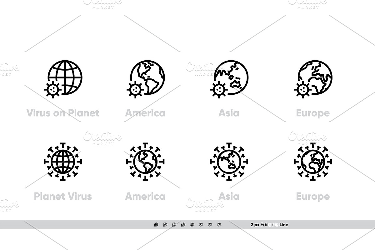 Globe Coronavirus Pandemic vector, an Object Graphic by theungsys
