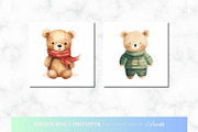 Watercolor Transport Bears Prompt, an Animal Illustration by ClipCraft (Thumbnail 6 of 9)