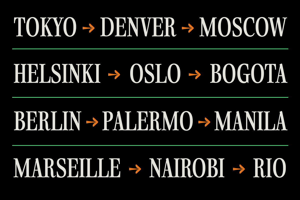 Fionas - 14 Fonts, a Serif Font by Nasir Udin (Photo 5 of 17)
