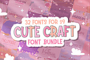 The Cute Craft Bundle - ONLY $9, a Font by Salt & Pepper Designs (Thumbnail 1 of 35)