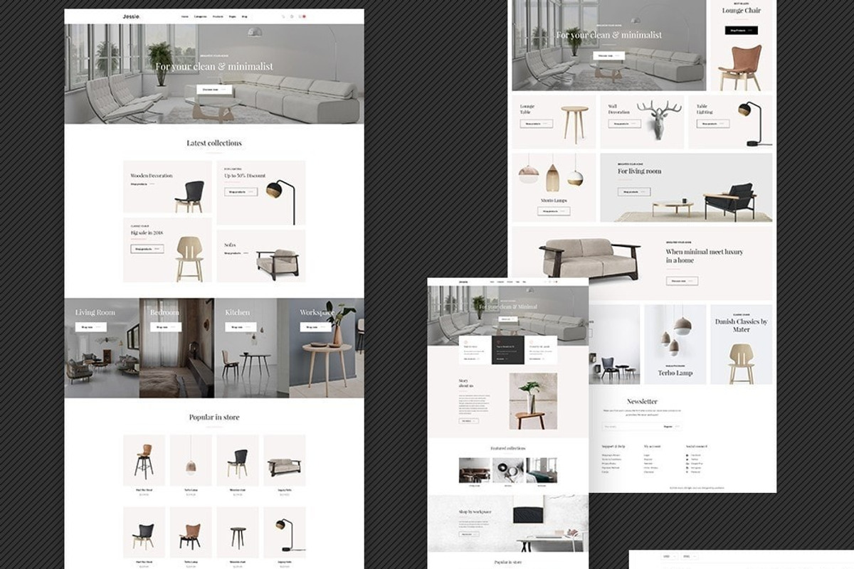 LEO JESSIE - FURNITURE AND HOME DECO, a Bootstrap Template by LeoTheme (Photo 1 of 8)