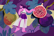 Women&Fruits illustration Collection, a Person Illustration by UnaAnya (Thumbnail 6 of 8)