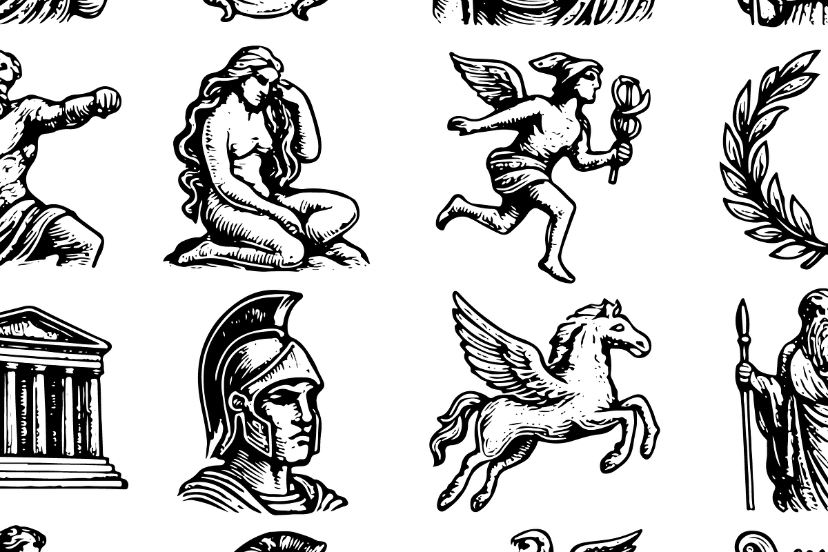 Greek Mythology Gods Collection, an Object Graphic by RT Studio (Photo 4 of 4)