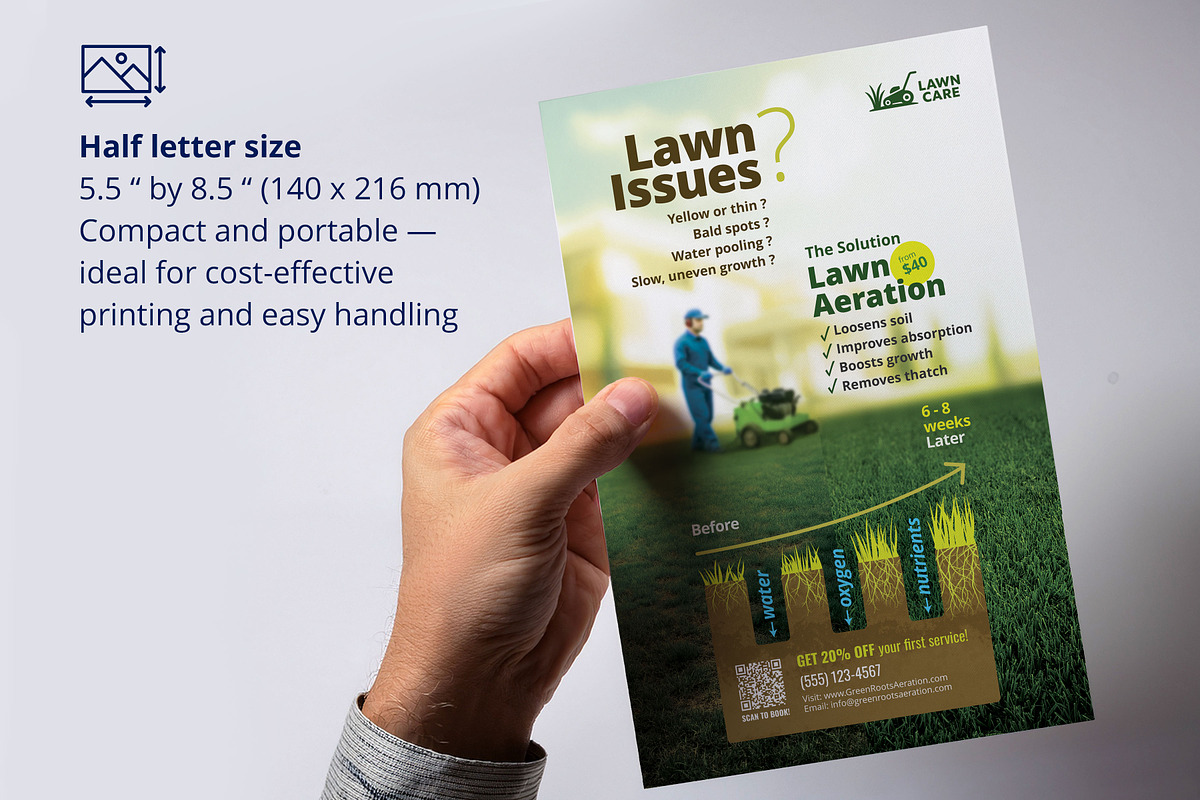 Lawn Aeration Flyer Canva Template preview 5