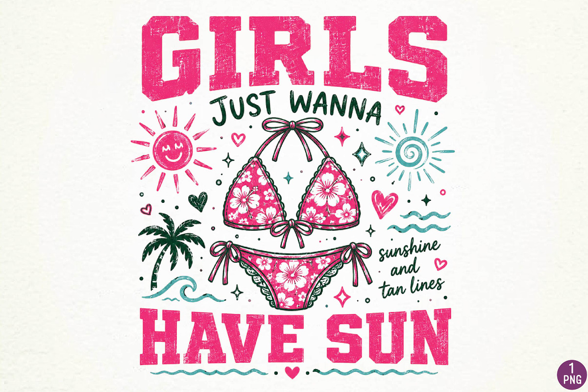 Retro Summer Sublimation, Summer PNG, a Seasonal Illustration by DreamPrint404 (Photo 1 of 6)