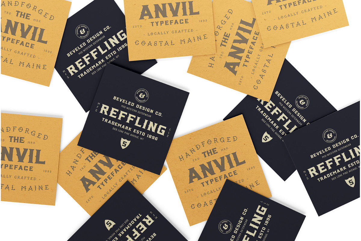 Anvil | Hand Forged Serif, a Serif Font by Beveled Design Co. (Photo 4 of 14)